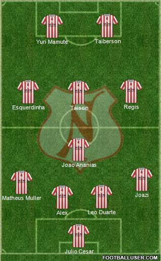 Náutico EC football formation