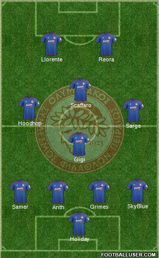Olympiakos SF Piraeus Formation 2016