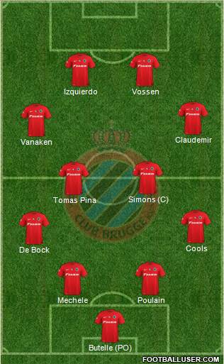 Club Brugge KV Formation 2016