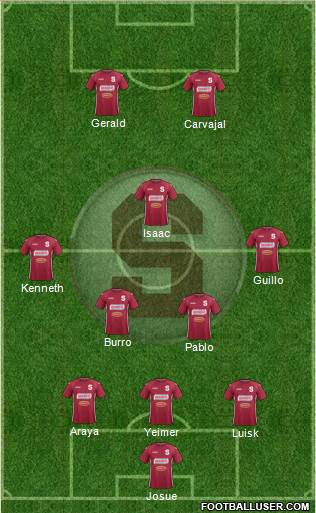 CD Saprissa football formation