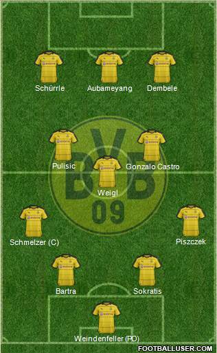 Borussia Dortmund Formation 2016