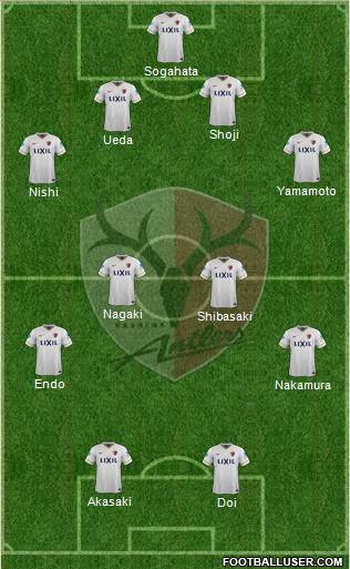 Kashima Antlers Formation 2016