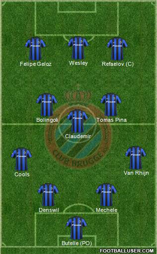 Club Brugge KV Formation 2016