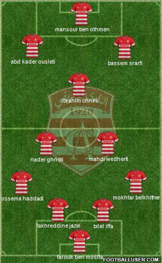 Club Africain Tunis Formation 2016