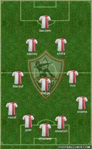 Zamalek Sporting Club football formation