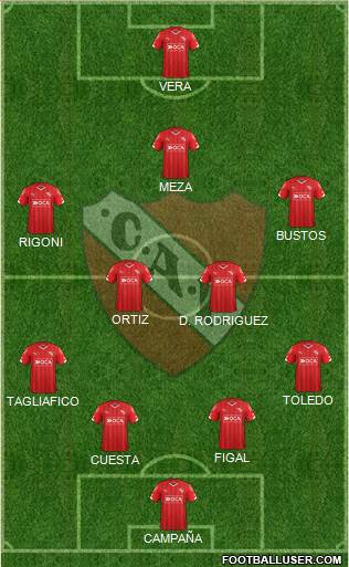 Independiente Formation 2016