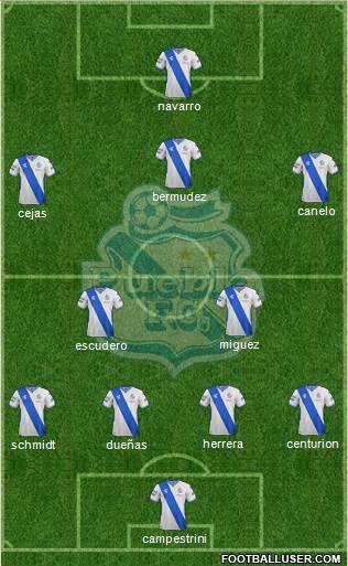 Club Puebla de la Franja Formation 2016