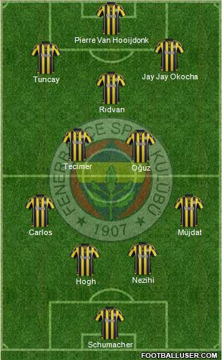 Fenerbahçe SK Formation 2016