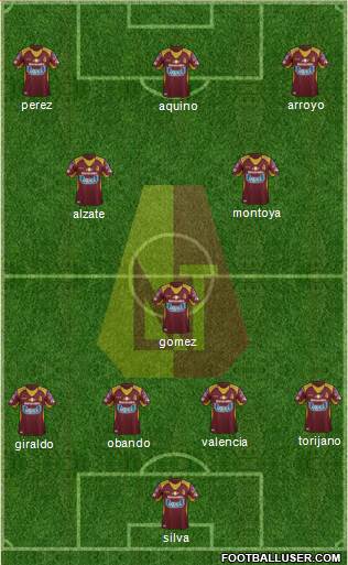 CC Deportes Tolima Formation 2016