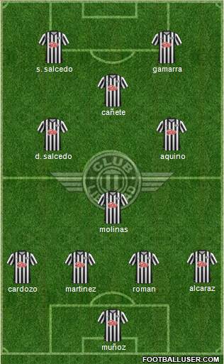 C Libertad 4-1-4-1 football formation