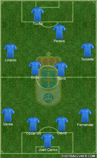 Real Oviedo S.A.D. Formation 2016