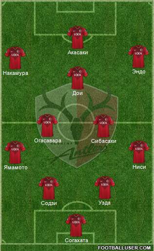 Kashima Antlers Formation 2016