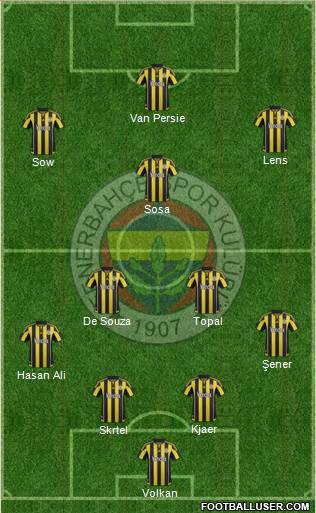 Fenerbahçe SK Formation 2016