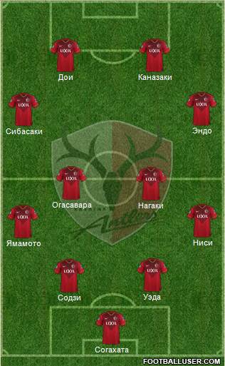 Kashima Antlers Formation 2016