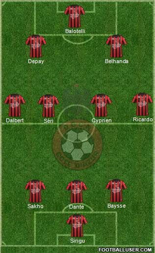 OGC Nice Côte d'Azur Formation 2016