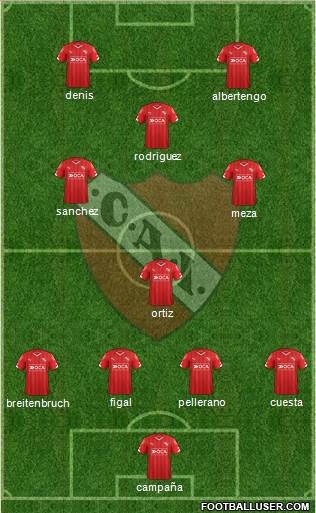 Independiente Formation 2016