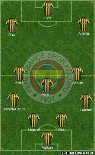 Fenerbahçe SK Formation 2016