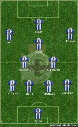 R.C. Deportivo de La Coruña S.A.D. Formation 2016