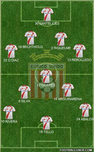 CD Provincial Curicó Unido Formation 2016