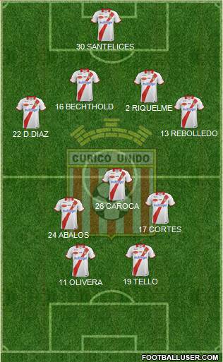 CD Provincial Curicó Unido Formation 2016