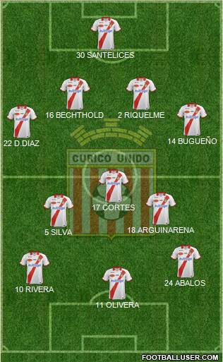 CD Provincial Curicó Unido Formation 2016