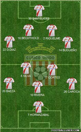 CD Provincial Curicó Unido Formation 2016