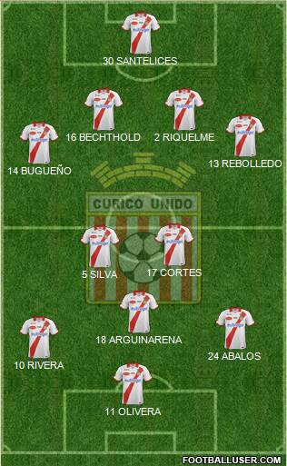 CD Provincial Curicó Unido Formation 2016