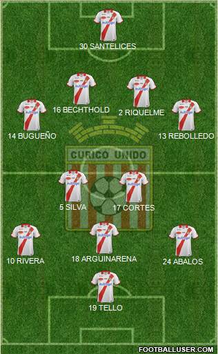 CD Provincial Curicó Unido Formation 2016