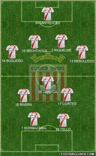 CD Provincial Curicó Unido Formation 2016
