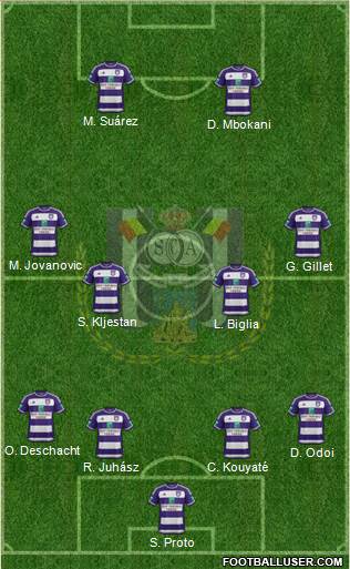 RSC Anderlecht Formation 2016