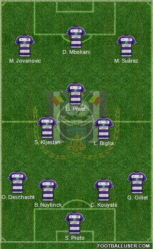 RSC Anderlecht Formation 2016