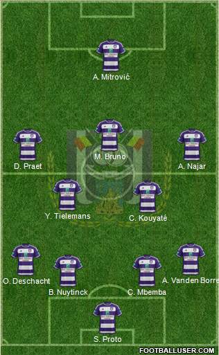 RSC Anderlecht Formation 2016