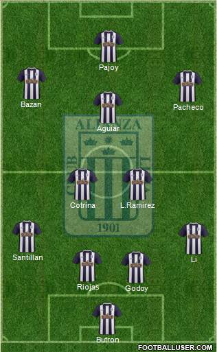 C Alianza Lima Formation 2016