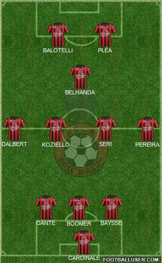 OGC Nice Côte d'Azur Formation 2016