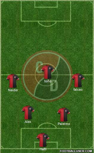 CN Cúcuta Deportivo football formation