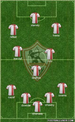 Zamalek Sporting Club football formation