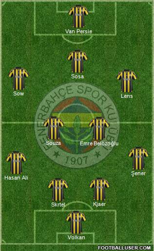Fenerbahçe SK Formation 2016