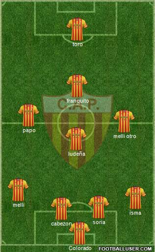 Club Atlético Progreso Formation 2016