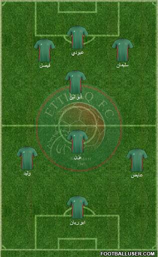 Al-Ittifaq (KSA) 5-4-1 football formation