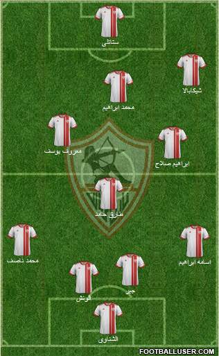 Zamalek Sporting Club Formation 2016