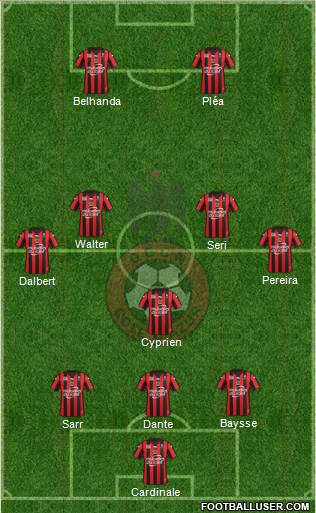 OGC Nice Côte d'Azur Formation 2016
