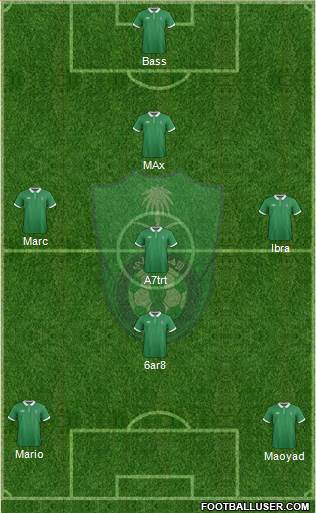 Al-Ahli (KSA) 4-2-3-1 football formation