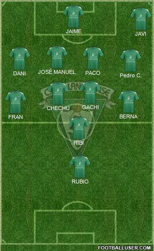 C.F. Villanovense Formation 2016