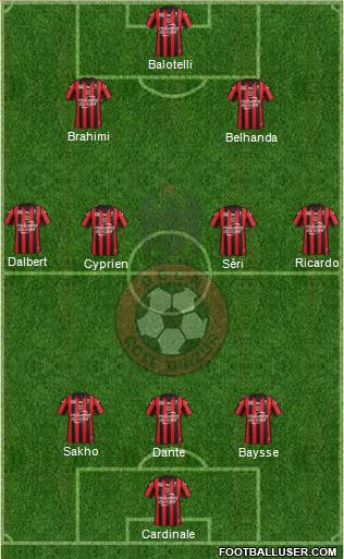 OGC Nice Côte d'Azur Formation 2016
