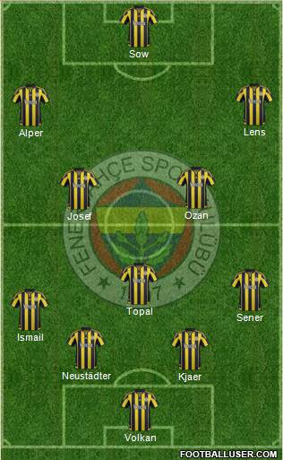 Fenerbahçe SK Formation 2016