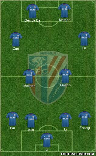Shanghai Shenhua Formation 2016