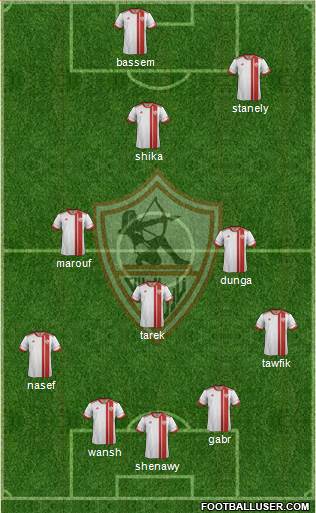 Zamalek Sporting Club football formation