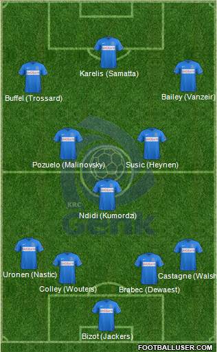 K Racing Club Genk Formation 2016