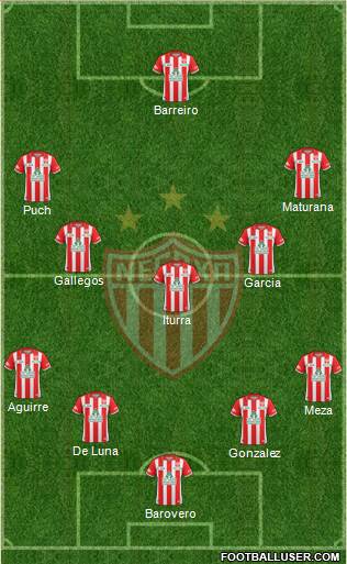 Club Deportivo Necaxa Formation 2016