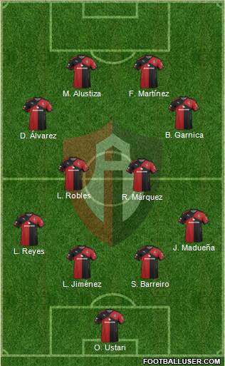 Club Deportivo Atlas Formation 2016